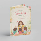 Happy Teachers' Day Floral Thank You Personalised Greeting Card
