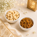 Pearl And Rudraksh Rakhi Set With Dry Fruits