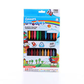 Luxor Doodles Plastic Crayons 24 Shades