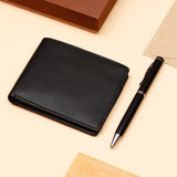 IKYK Tuscan Leather Perfume With Submarine Notebook Set And Wallet Gift Set
