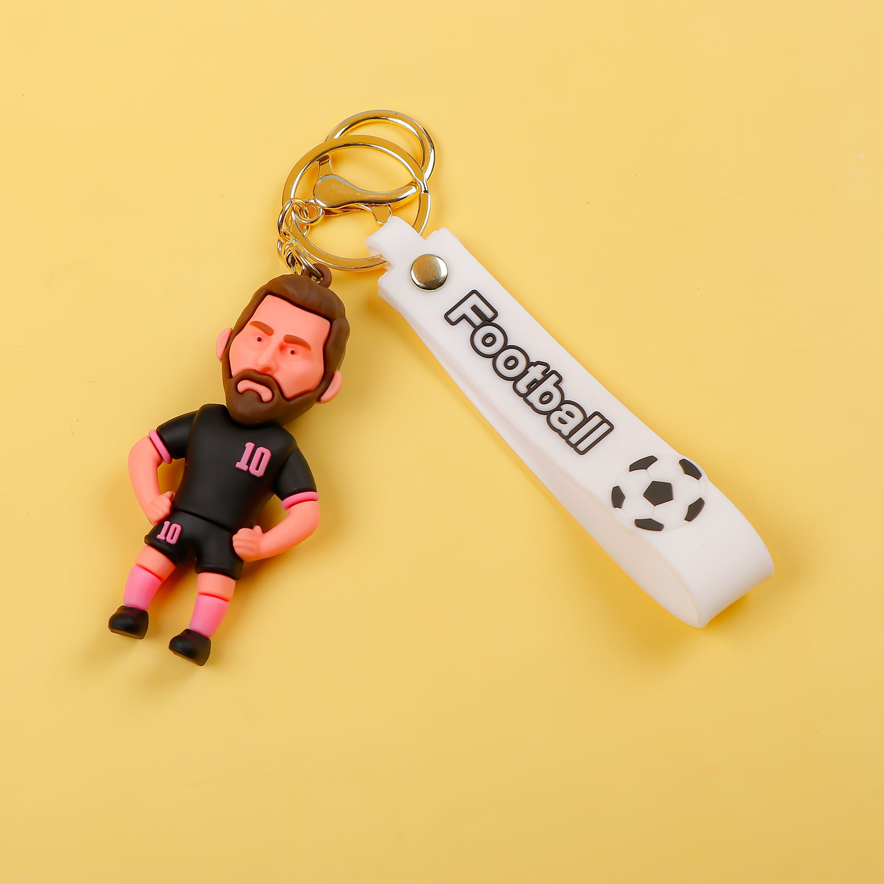 Football Messi XBTO Black Keychain
