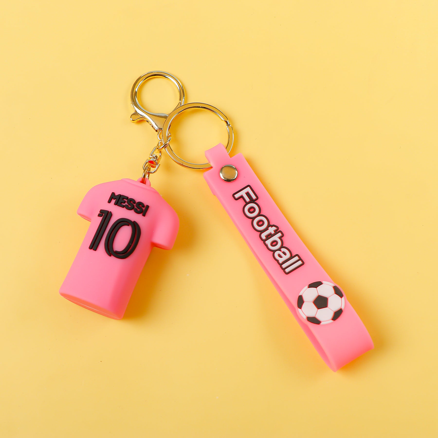Football Messi Pink Jersey XBTO Keychain