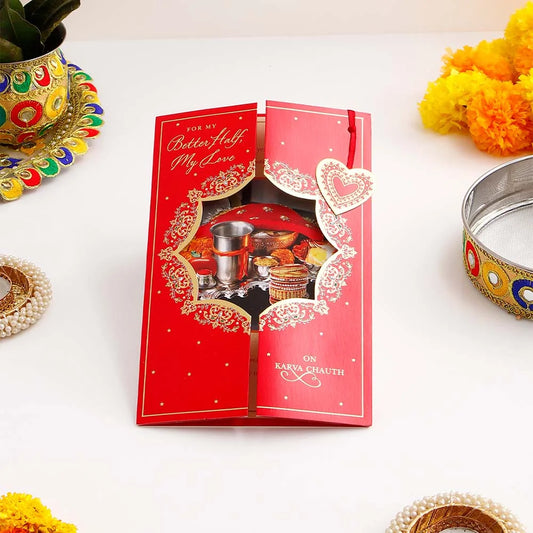 For my Love Karva Chauth Greeting Card