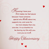 With Love, For My Husband On Our Anniversary Greeting Card