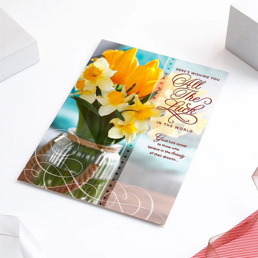 Wishing You All The Luck Greeting Card