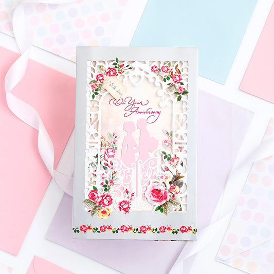 With Love On Your Anniversary Greeting Card