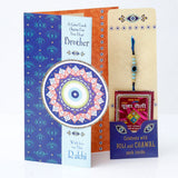 Evil Eye Rakhi Greeting Card with Archies Black Diamond Perfume
