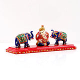 Ganesha with Two Elephants Decorative Set