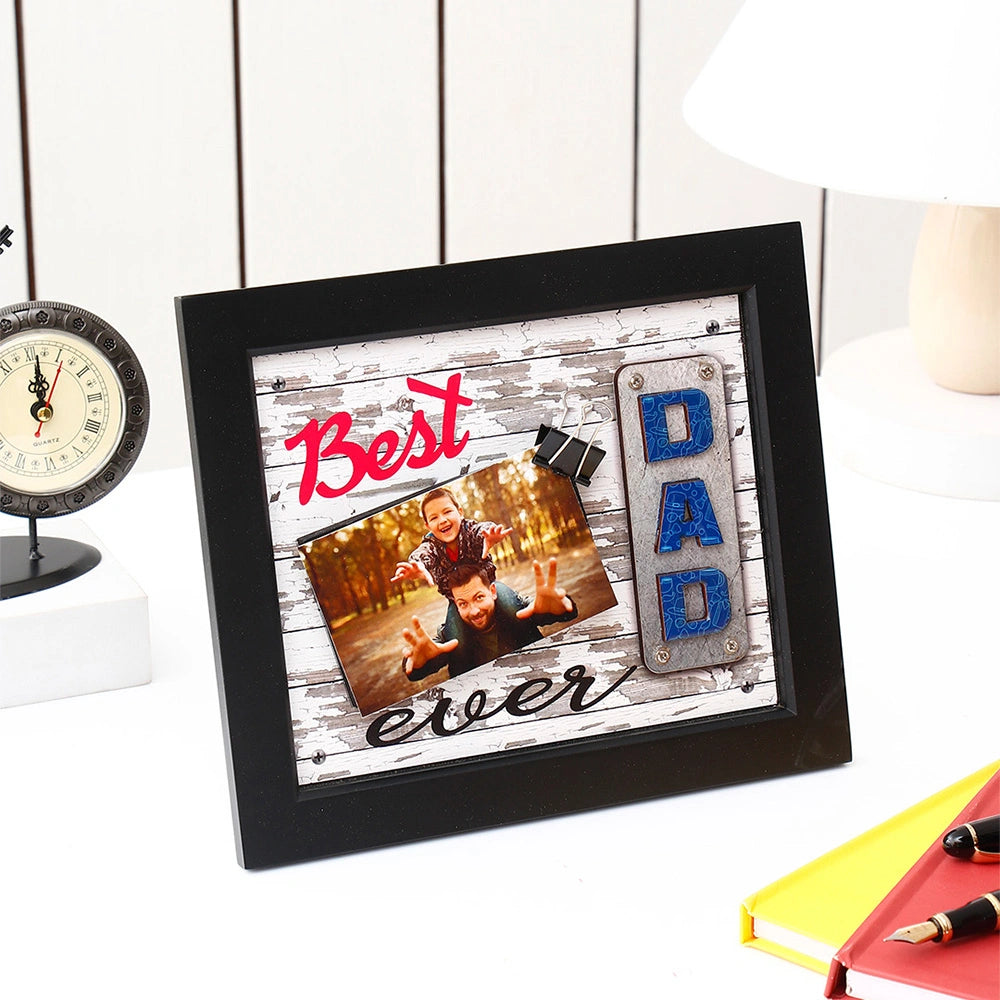 Best Dad Ever Personalized Photo Frame