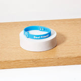 Archies Photo Scroll & Blue Silicone Bracelet Set