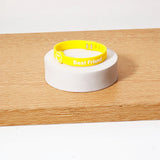 Archies Photo Scroll & Yellow Silicone Bracelet Set