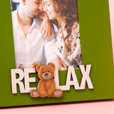 Archies "Relax" Teddy Bear Photo Frame