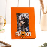 Archies "Enjoy" Teddy Bear Orange Photo Frame