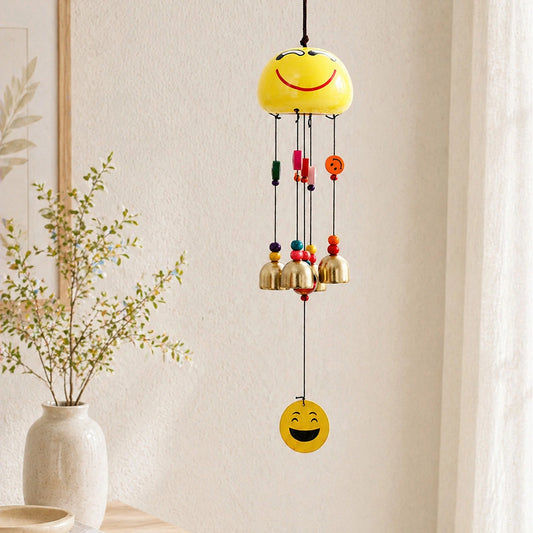 Smiley Face Cheerful Bells Hanging