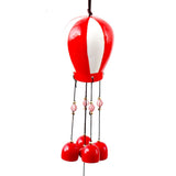 Red & White Hot Air Balloon Wind Chime