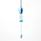 Sky Blue & White Hot Air Balloon Wind Chime