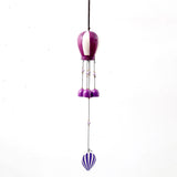 Purple & White Hot Air Balloon Wind Chime