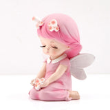 Pink Blossom Fairy Girl Figurine