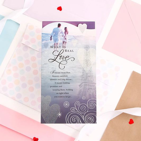 What Is Real Love Greeting Card With Envelope
