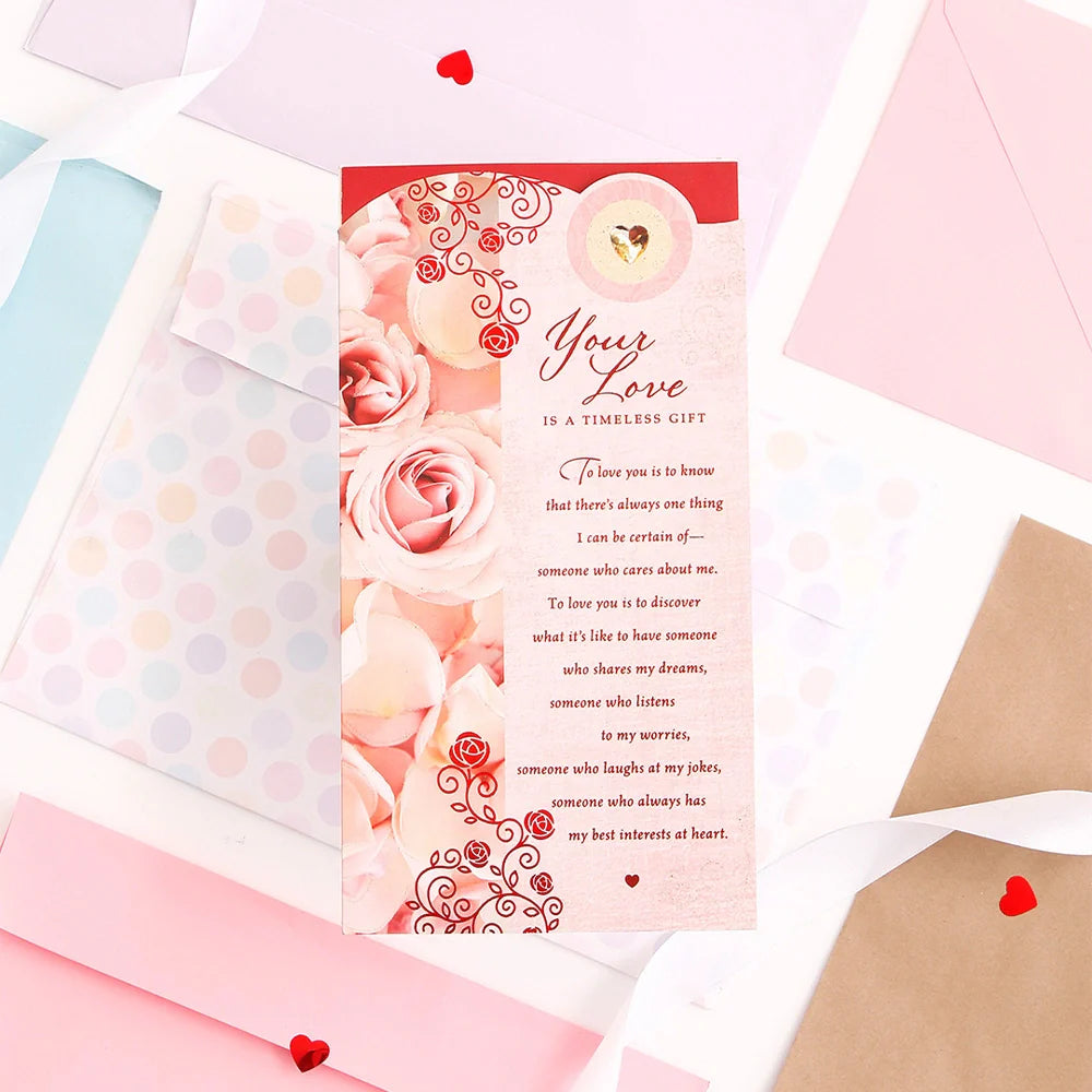 Your Love Is A Timeless Gift Greeting Card With Envelope