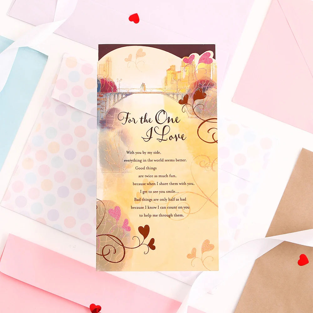 For The One I Love Greeting Card With Envelope