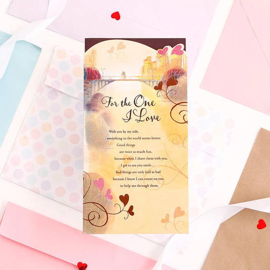 For The One I Love Greeting Card With Envelope