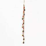 Evil Eye Black Bell & Red Bead Jute Wall Hanging