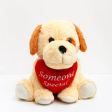 Yellow Hug Me Dog Soft Toy