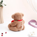 Choco Brown Teddy Bear With Heart