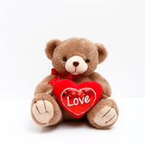 Choco Brown Teddy Bear With Heart