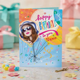 Balloon Design Personalised Card