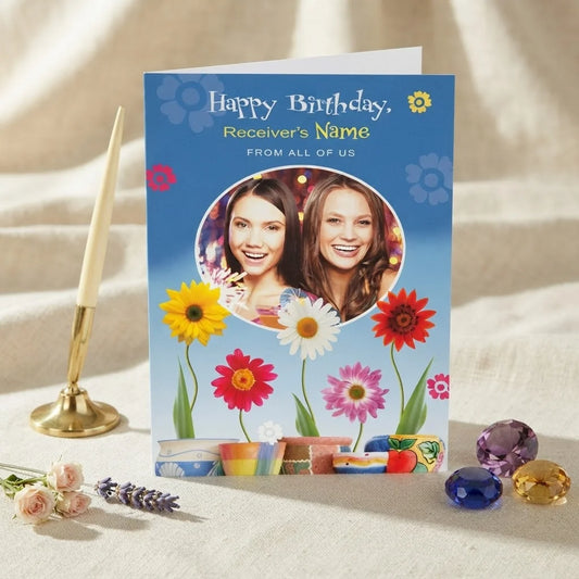 Happy Birthday From All of Us Personalised Card