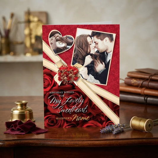 My Lovely Sweetheart Birthday Personalised Card
