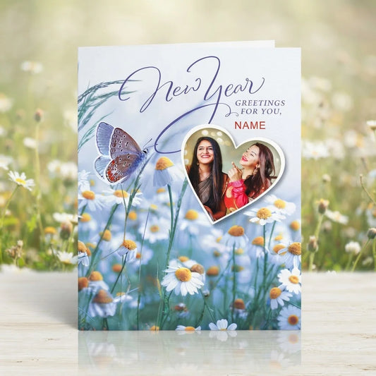 New Year Greetings For You Personalised Card