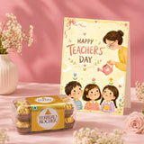 "Watering Can" Personalized Teacher's Day Card and with Ferrero Rocher