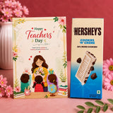"Happy Teachers' Day" Personalized Teacher's Day Card and with Hershey's Cookies 'N' Creme