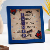 Archies "FATHER" Acrostic Sentiment Frame