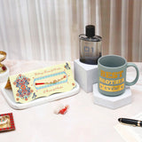 01 Men Perfume with Best Brother Mug & Wonderful Brother Rakhi Mailer