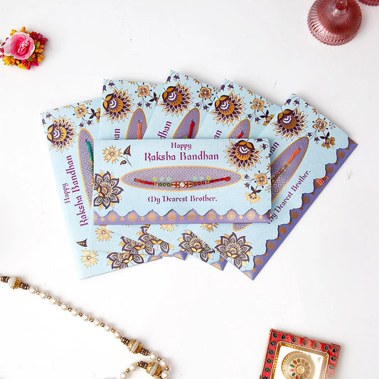 Pack Of 6 Happy Rakshabandhan My Brother Rakhi Mailer