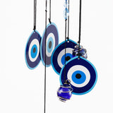 Triple Evil Eye Glass Wind Chime