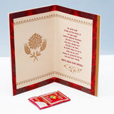 Happy Rakhi Greeting Card with Archies Black Diamond Perfume
