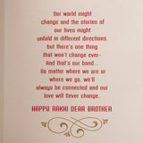 Pack Of 6 Happy Rakhi Bhai Greeting Card With Envelope