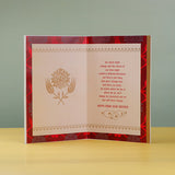 Happy Rakhi Bhai Greeting Card with a Sacred Rakhi