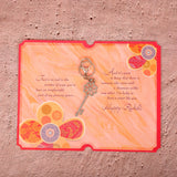 Rinestone Keychain With Sister Greeting Card