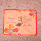Talisman Evil Eye Keychain With Sister Greeting Card