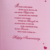 Anniversary Joys For Dear Parents Greeting Card