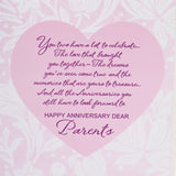 On Your Anniversary Dear Parents Greeting Card