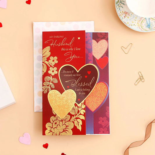 My Darling Husband This Is Why I Love You Greeting Card With Envelope