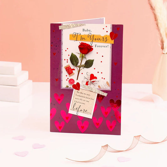 Baby I'm Yours Forever Greeting Card With Envelope