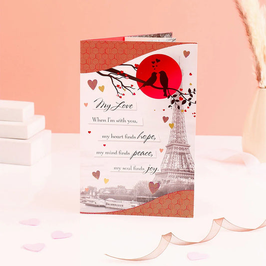 My Love I'm With You Greeting Card With Envelope